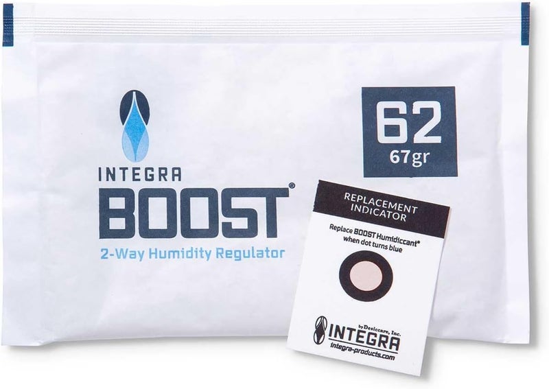 Integra Boost - 62% RH Level - 67 Gram Size - Two-Way Humidity Control Pack - Incl. Replacement Indicator Cards - Food Storage & Herbs Moisture Balancer For Up to 1 LB (Pack of 6) - Image 2